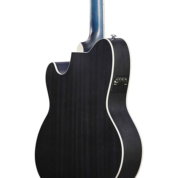 Đàn Guitar Acoustic Ibanez TCM50FM, Open Pore Denim Blue