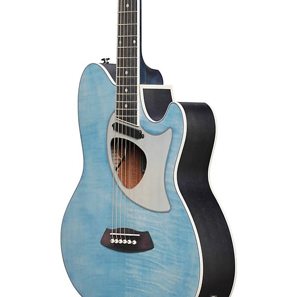 Đàn Guitar Acoustic Ibanez TCM50FM, Open Pore Denim Blue