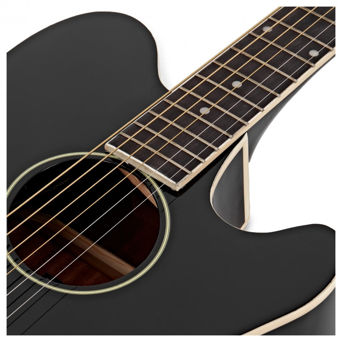 Đàn Guitar Acoustic Ibanez TCY10E, Black High Gloss