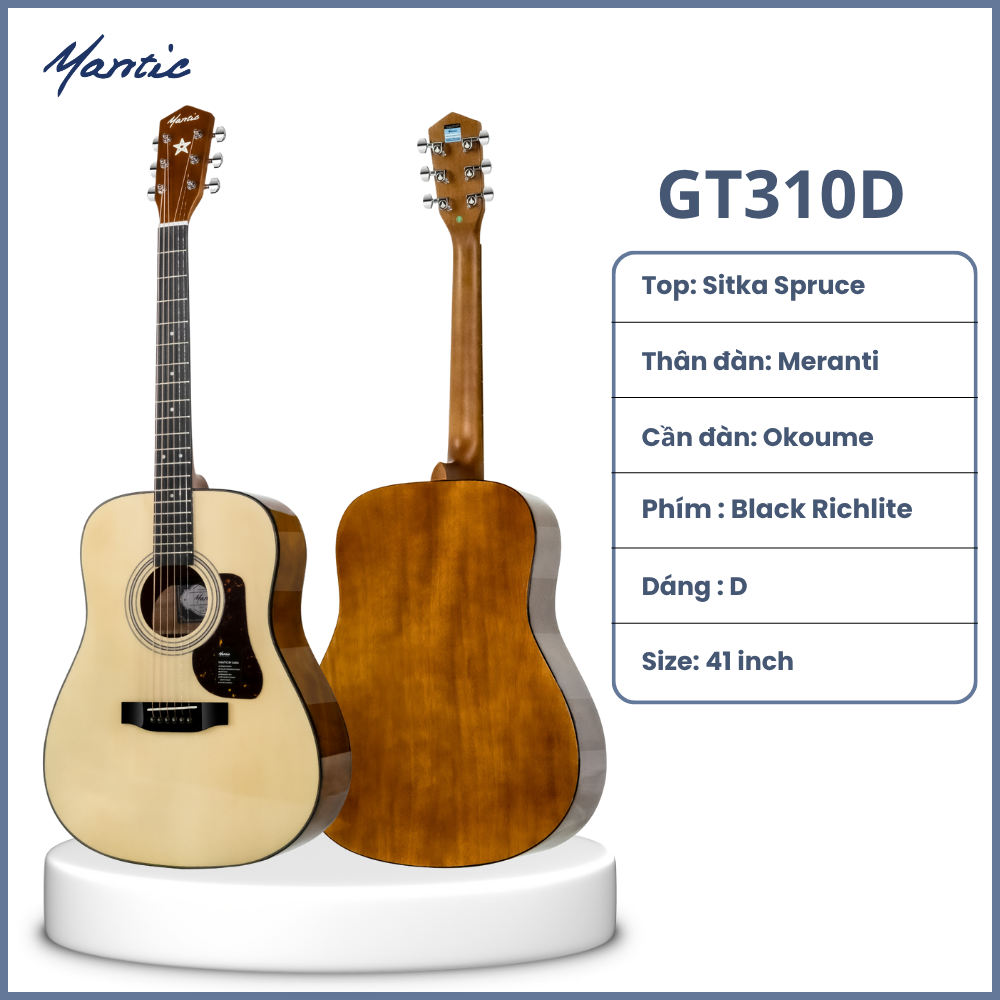 Đàn Guitar Acoustic Mantic GT310D