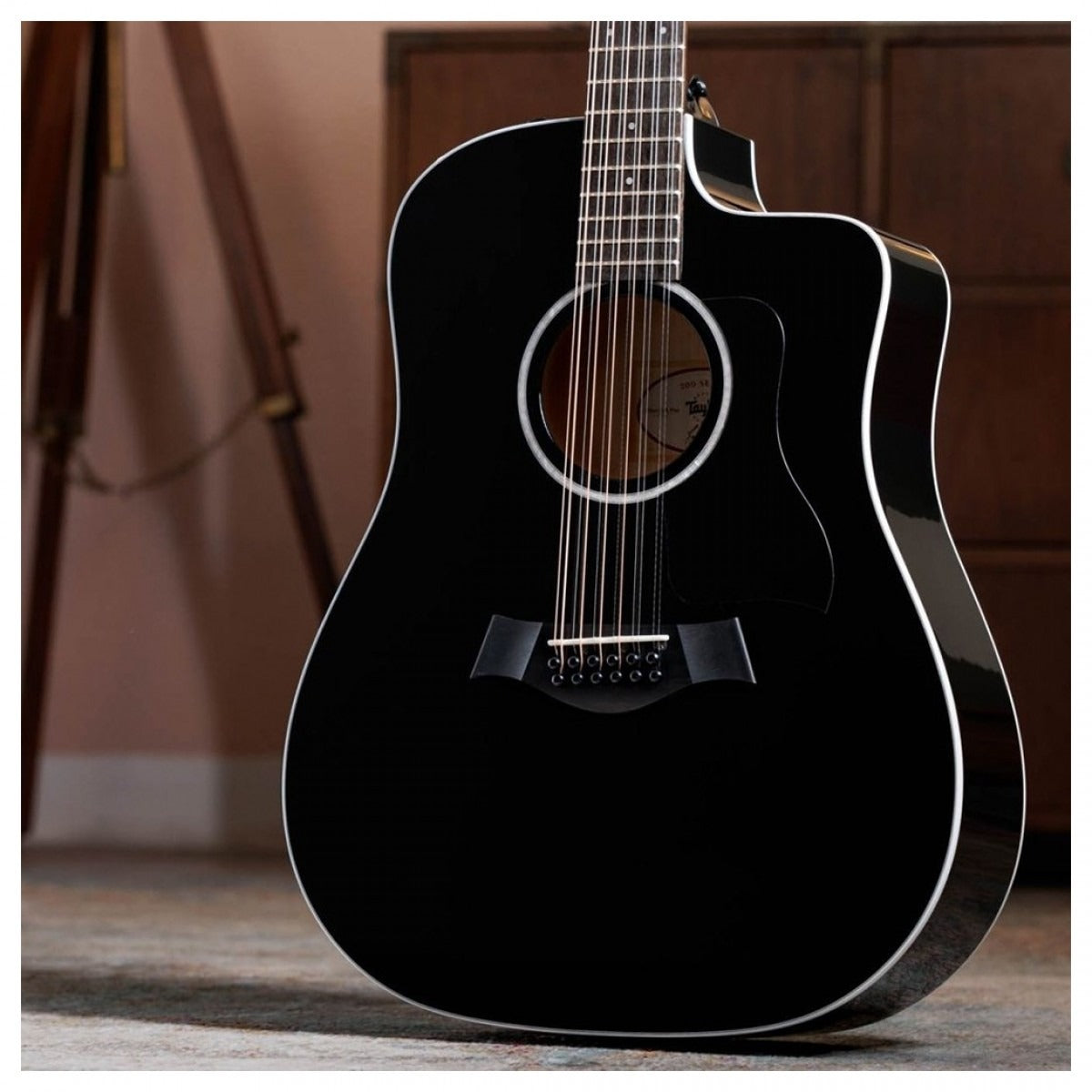 Đàn Guitar Acoustic Taylor 250ce-BLK Plus