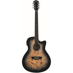 Đàn Guitar Acoustic Washburn Burl ACE, Black Fade