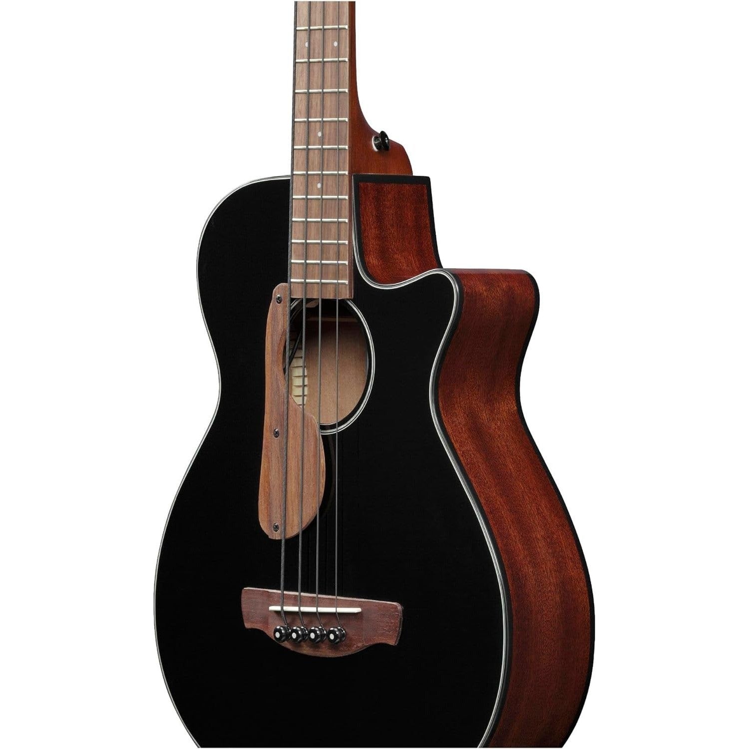 Đàn Guitar Bass Acoustic Ibanez AEGB24E, Black High Gloss