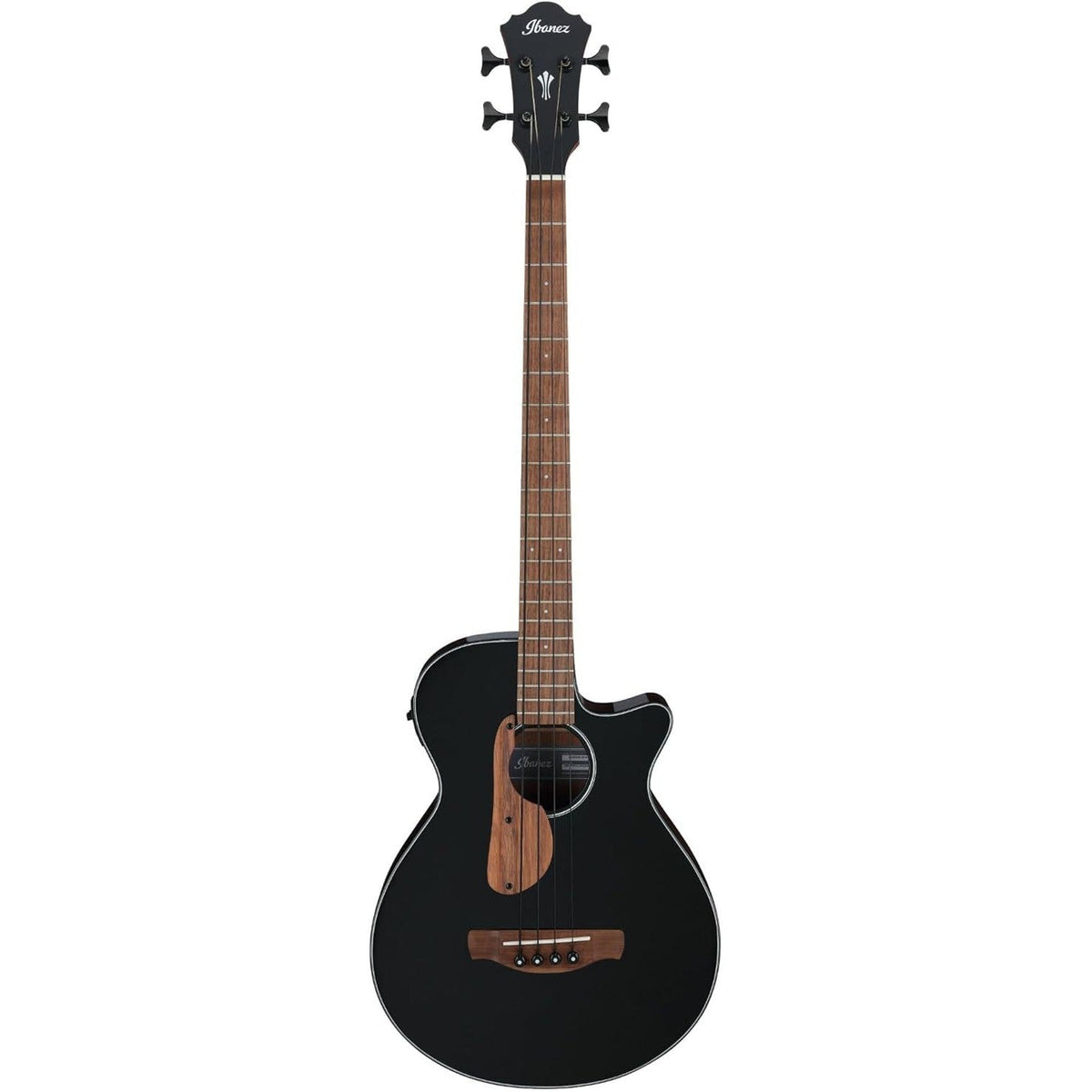 Đàn Guitar Bass Acoustic Ibanez AEGB24E, Black High Gloss