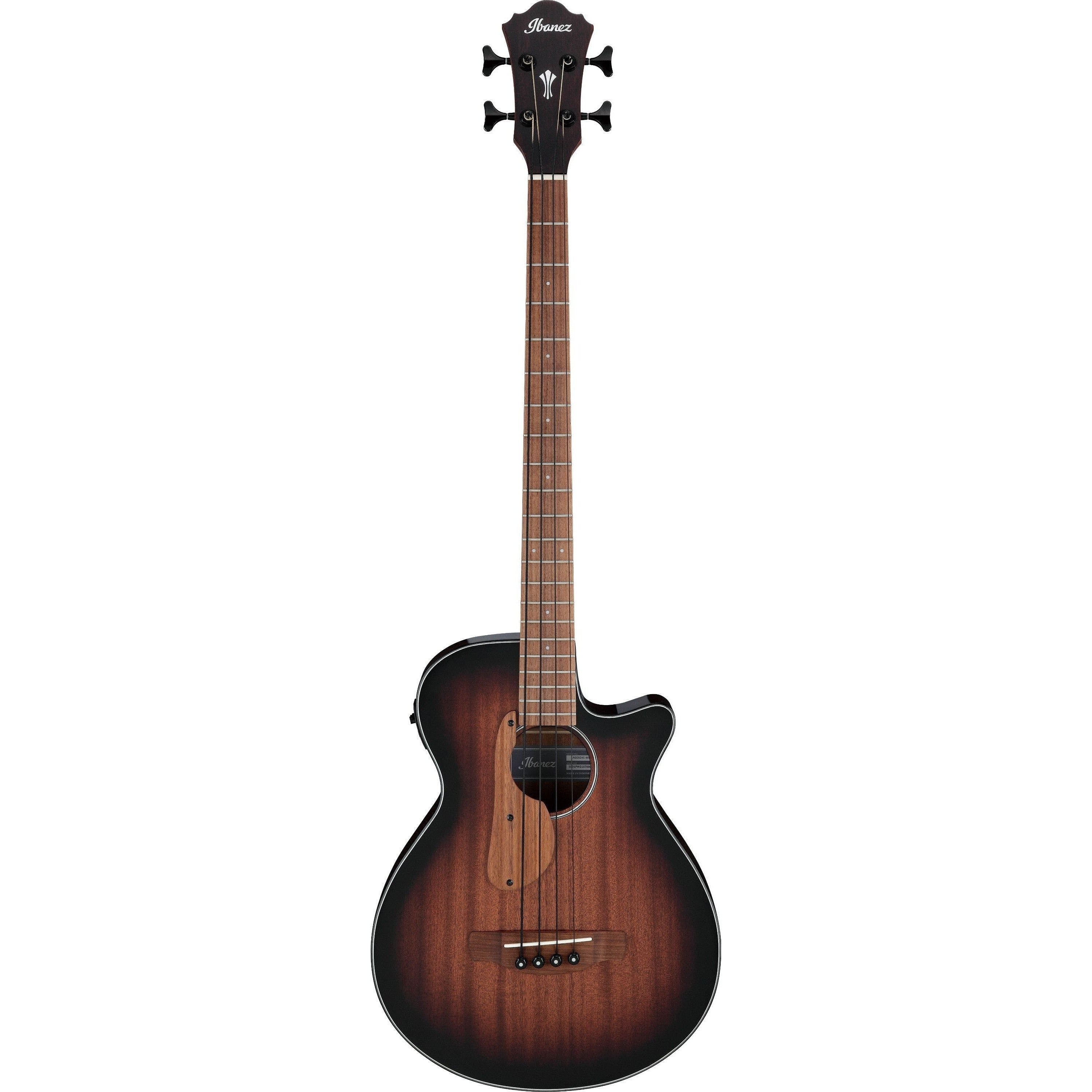 Đàn Guitar Bass Acoustic Ibanez AEGB24E, Mahogany Sunburst High Gloss