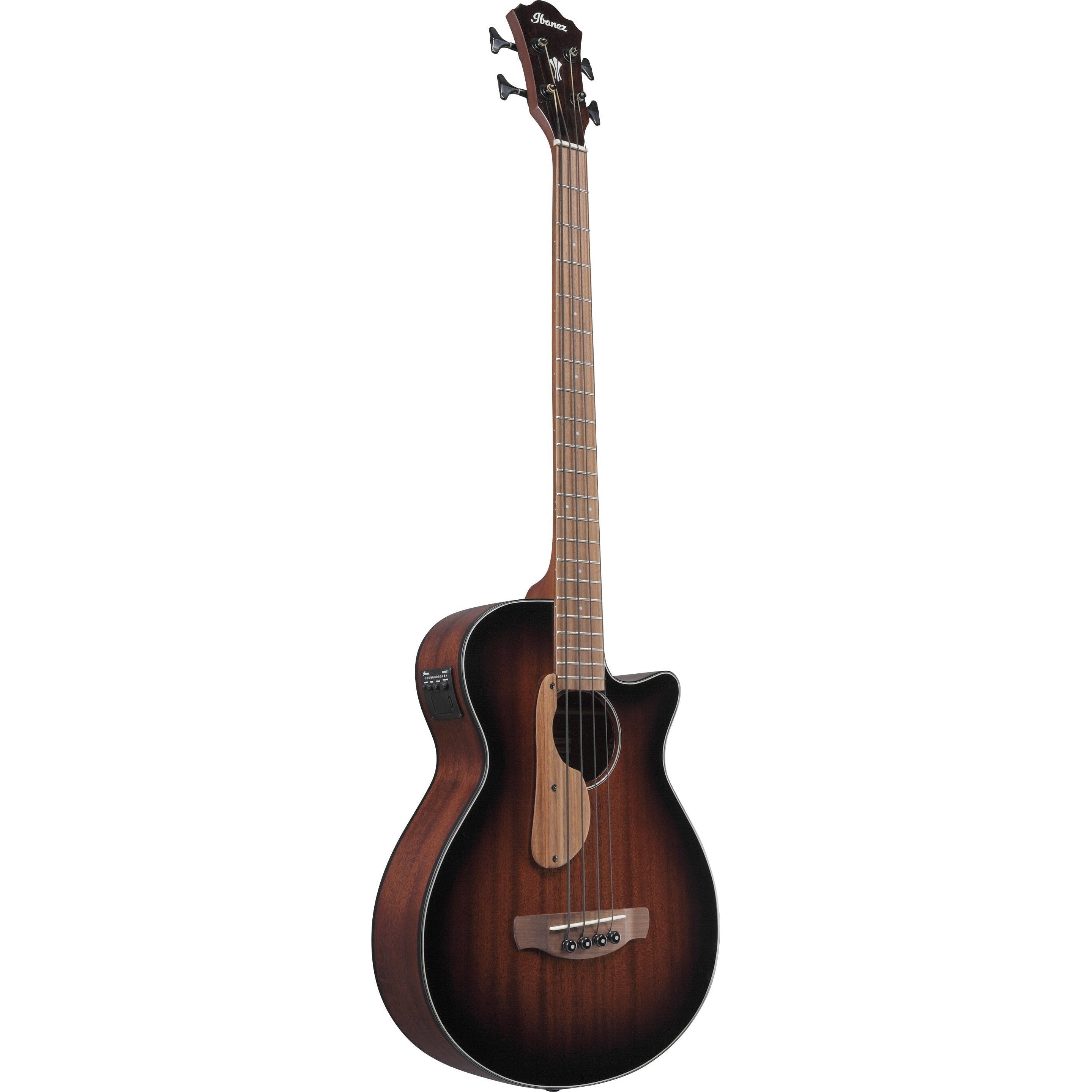 Đàn Guitar Bass Acoustic Ibanez AEGB24E, Mahogany Sunburst High Gloss