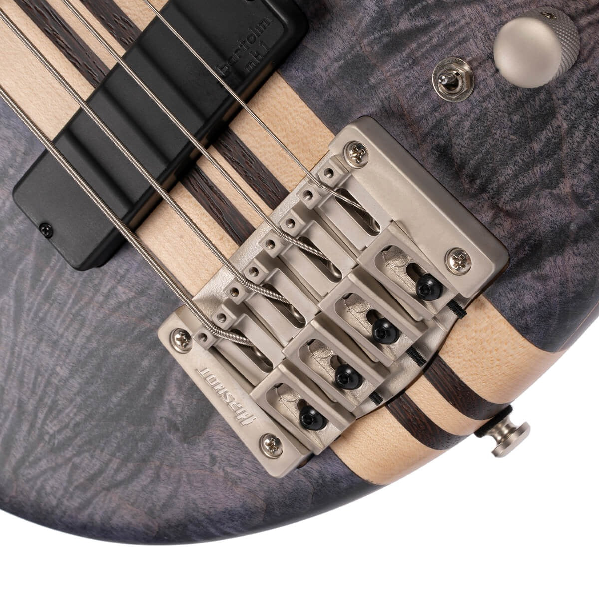 Đàn Guitar Bass Cort A4 Plus FMMH, Open Pore Blue Black