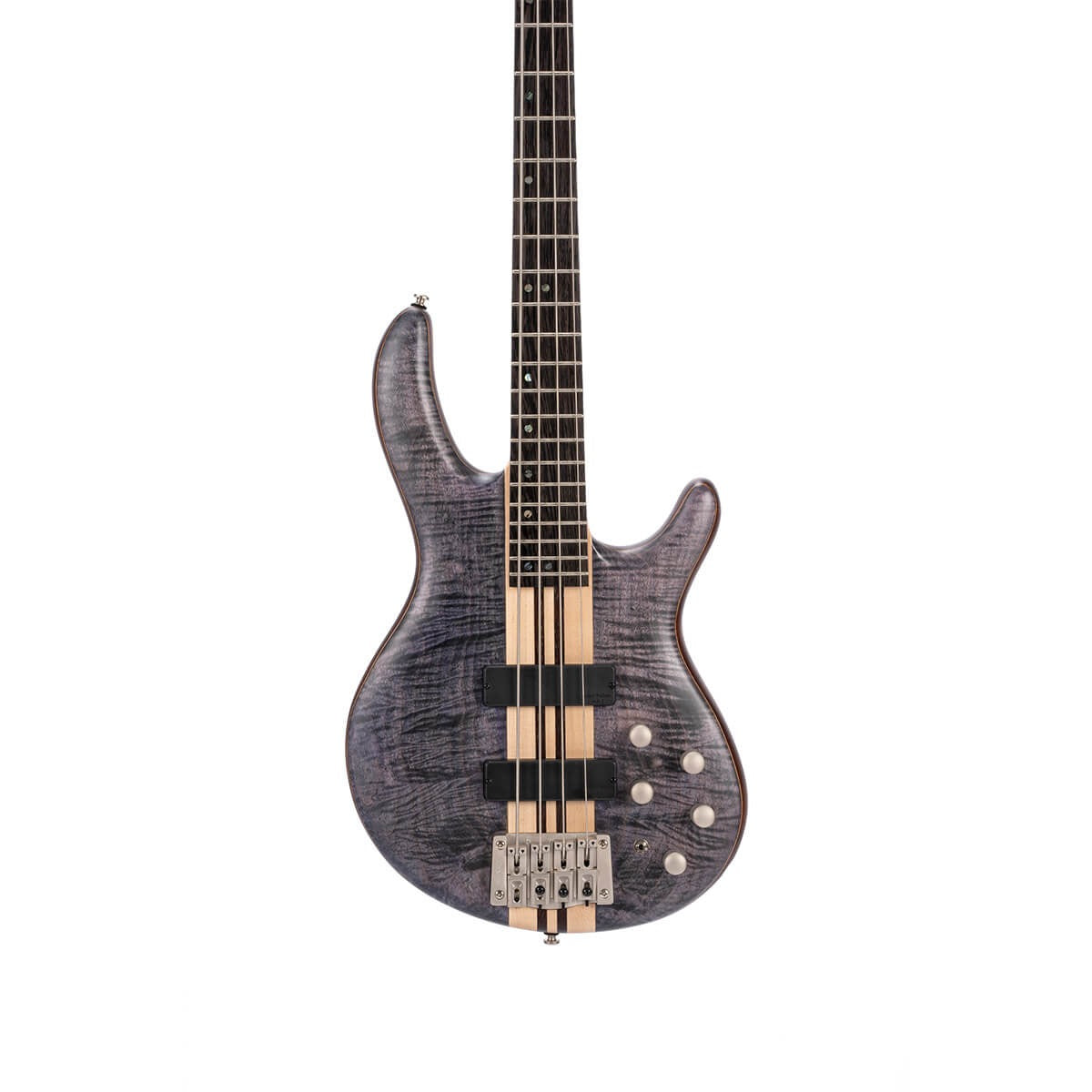 Đàn Guitar Bass Cort A4 Plus FMMH, Open Pore Blue Black