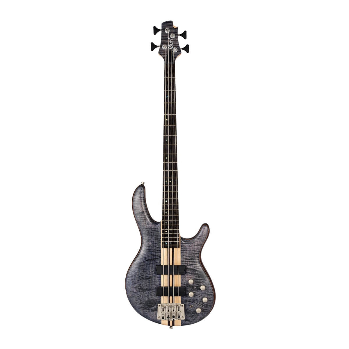 Đàn Guitar Bass Cort A4 Plus FMMH, Open Pore Blue Black