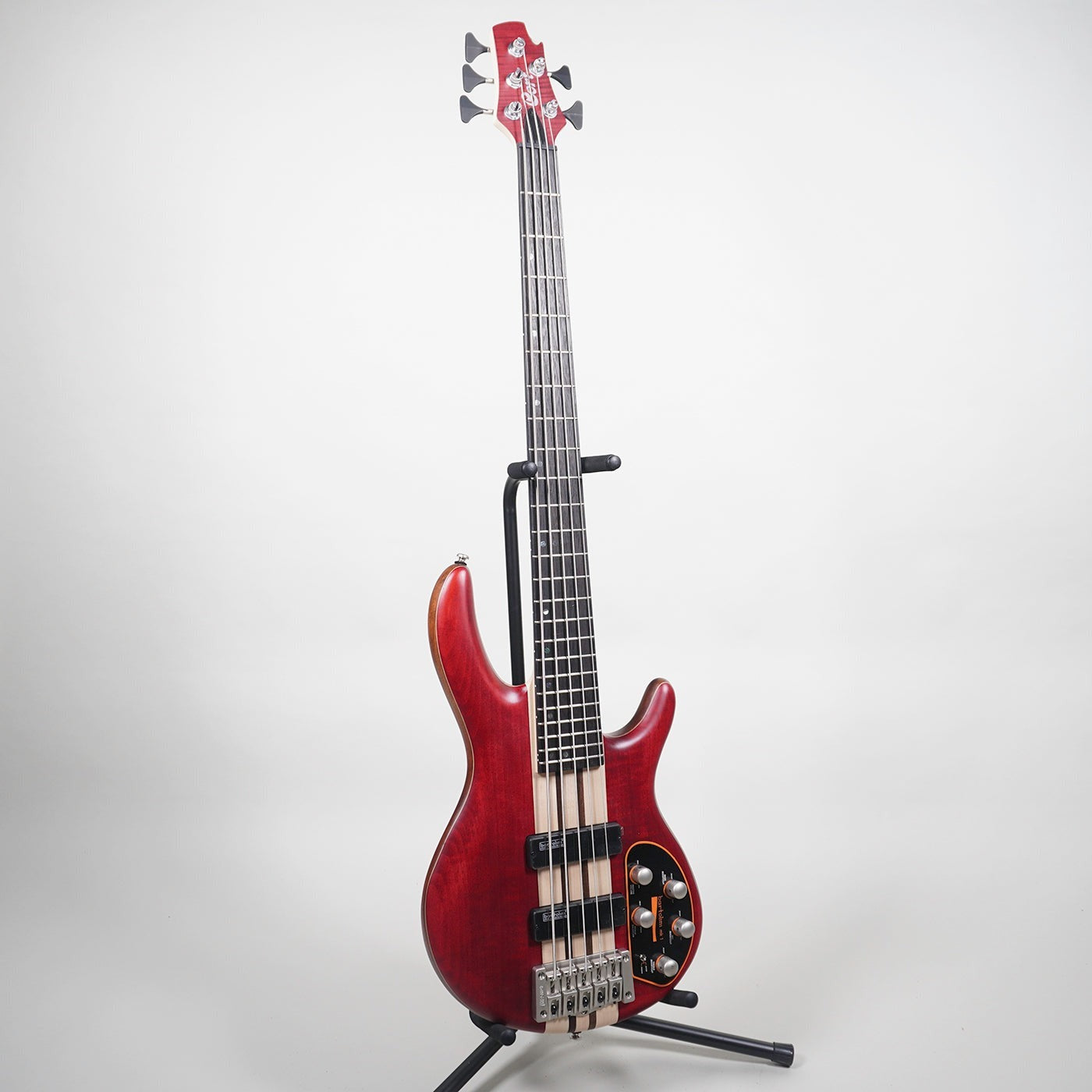 Đàn Guitar Bass Cort A5 Plus FMMH, Open Pore Black Cherry