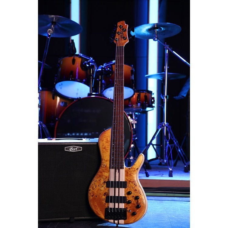 Đàn Guitar Bass Cort A5 Plus SC, Amber Open Pore