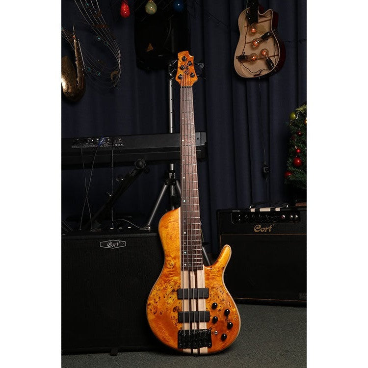 Đàn Guitar Bass Cort A5 Plus SC, Amber Open Pore