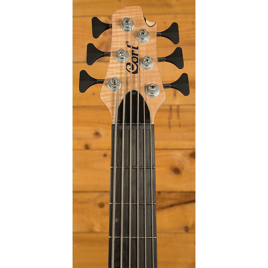 Đàn Guitar Bass Cort A6 Plus FMMH, Open Pore Natural