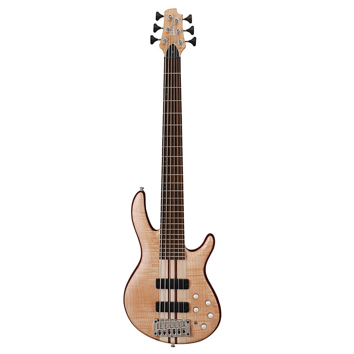 Đàn Guitar Bass Cort A6 Plus FMMH, Open Pore Natural
