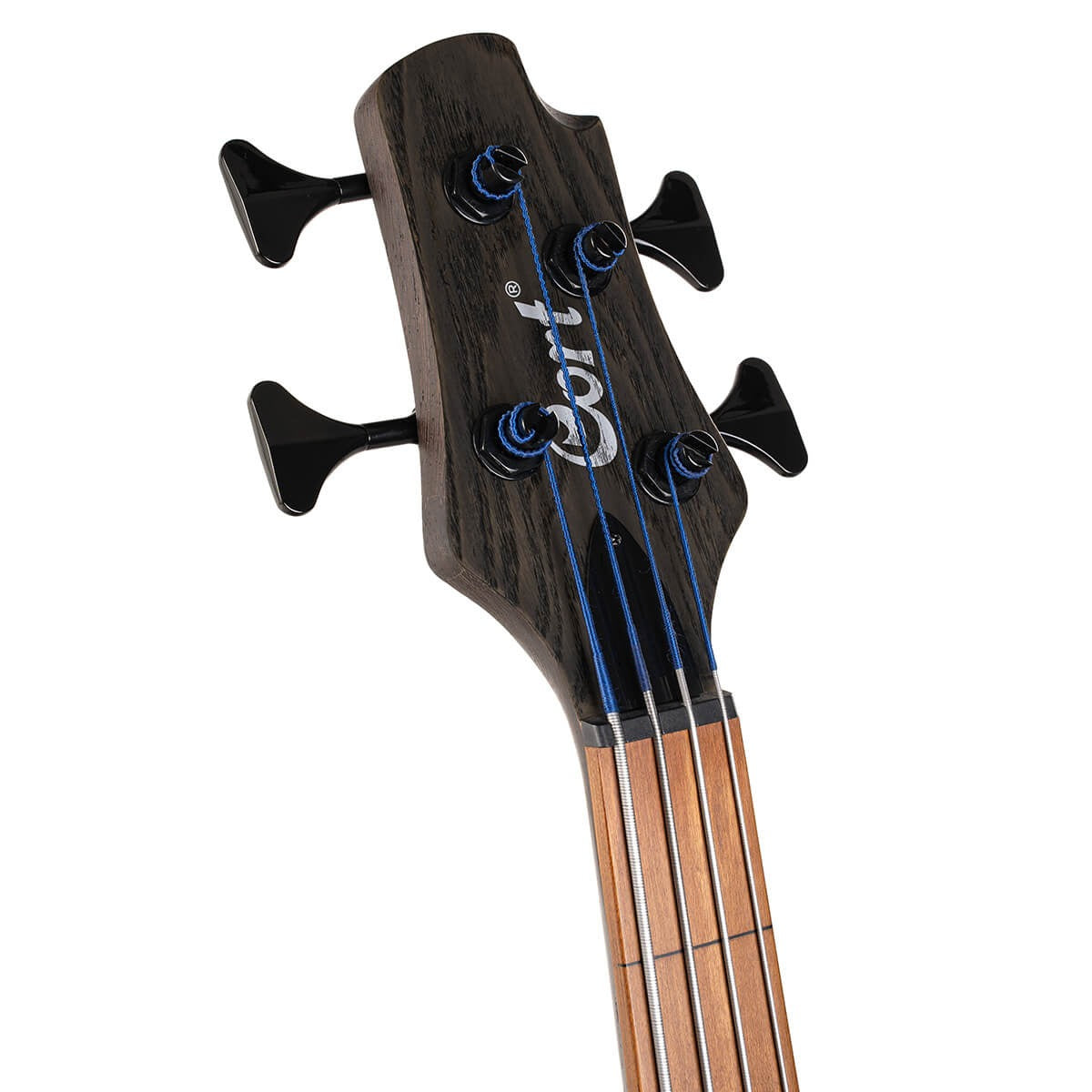 Đàn Guitar Bass Cort B4 Element FL, Open Pore Trans Black