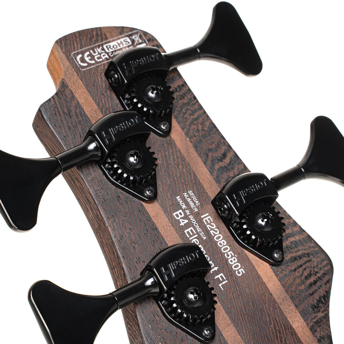 Đàn Guitar Bass Cort B4 Element FL, Open Pore Trans Black