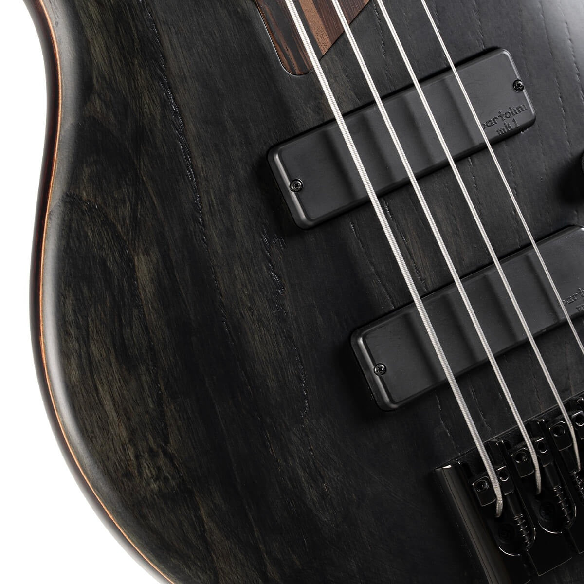 Đàn Guitar Bass Cort B4 Element FL, Open Pore Trans Black