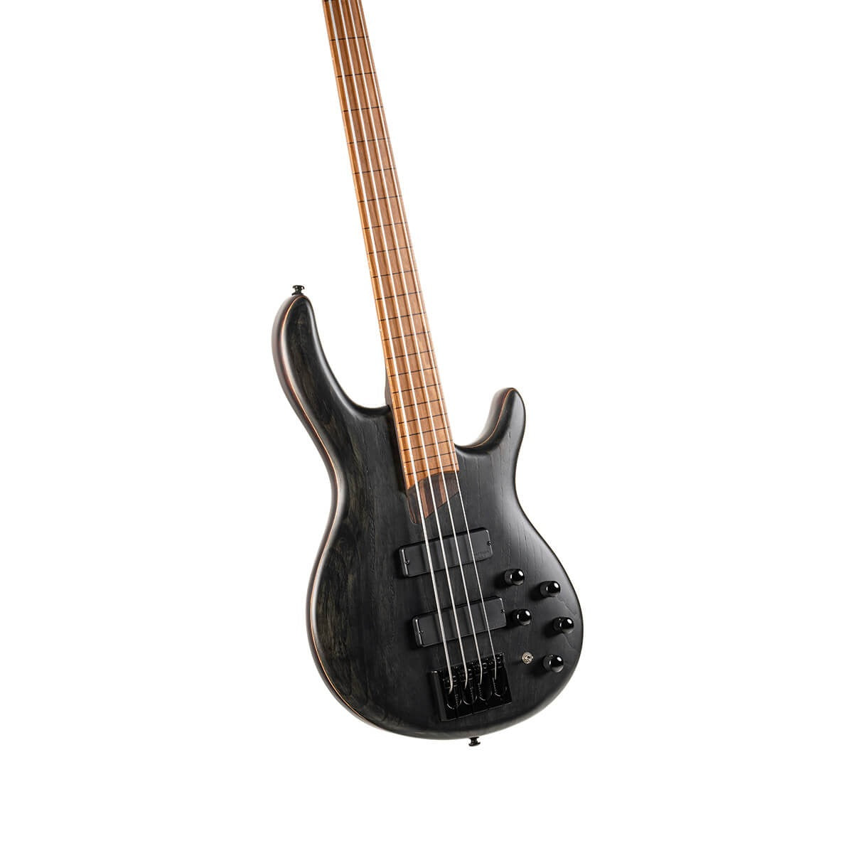 Đàn Guitar Bass Cort B4 Element FL, Open Pore Trans Black