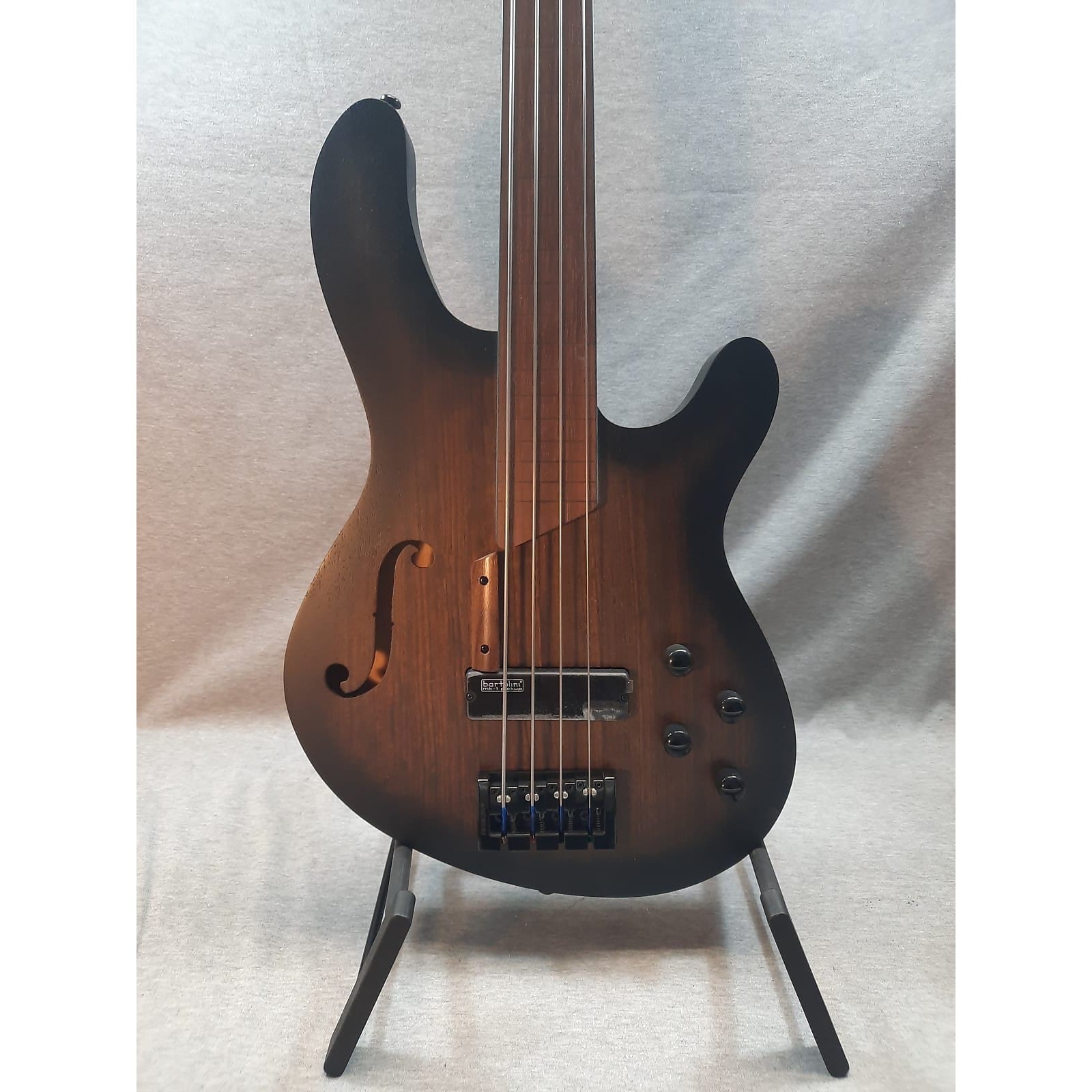 Đàn Guitar Bass Cort B4FL MHPZ, Open Pore Trans Black Burst