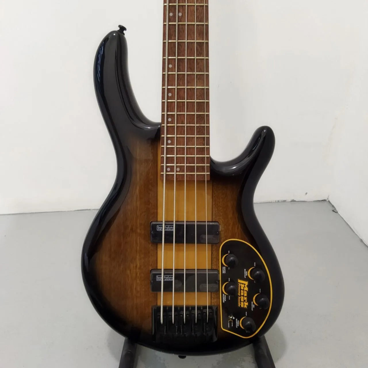 Đàn Guitar Bass Cort C5 Plus ZBMH, Open Pore Tabacco Burst
