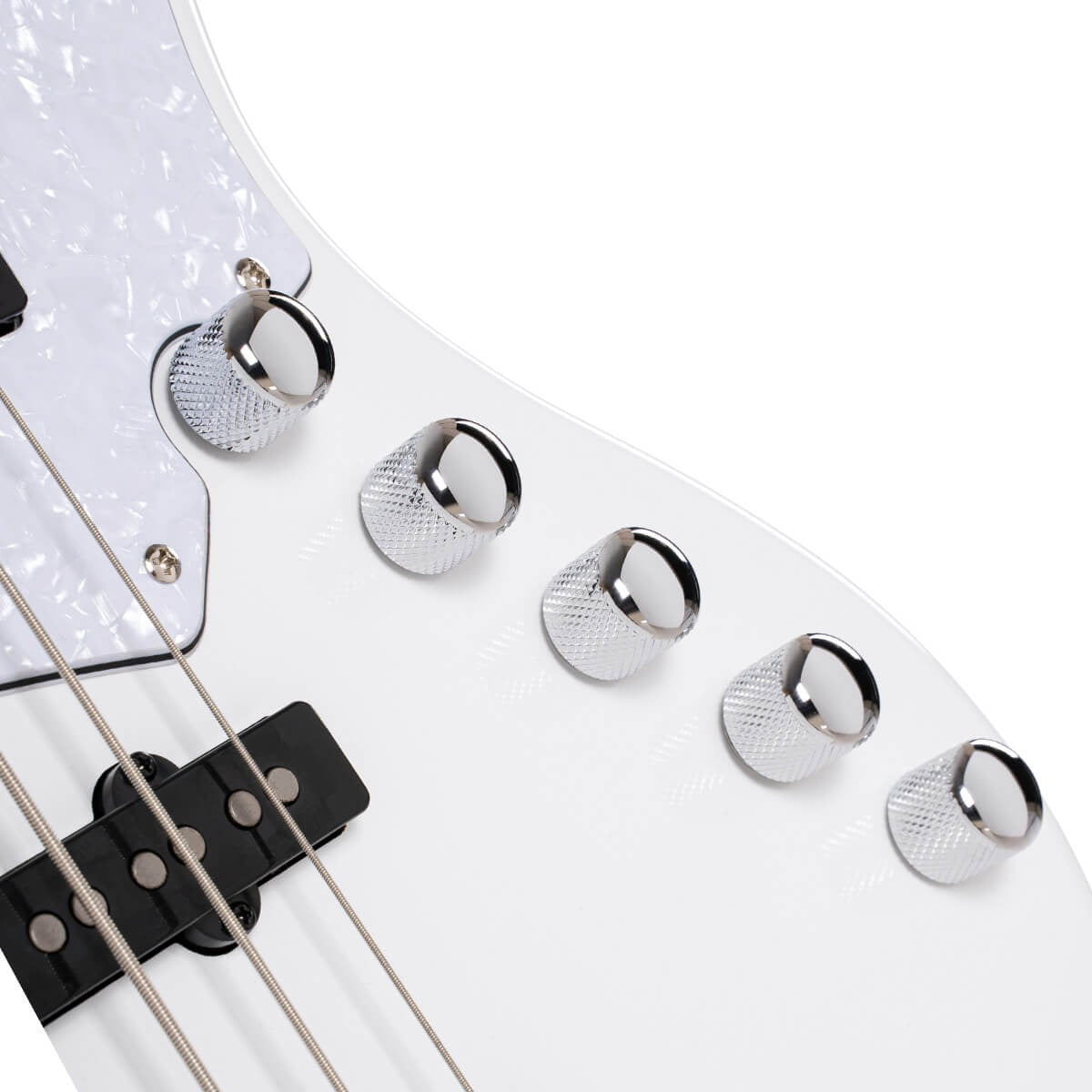 Đàn Guitar Bass Cort Elrick NJS 5, White
