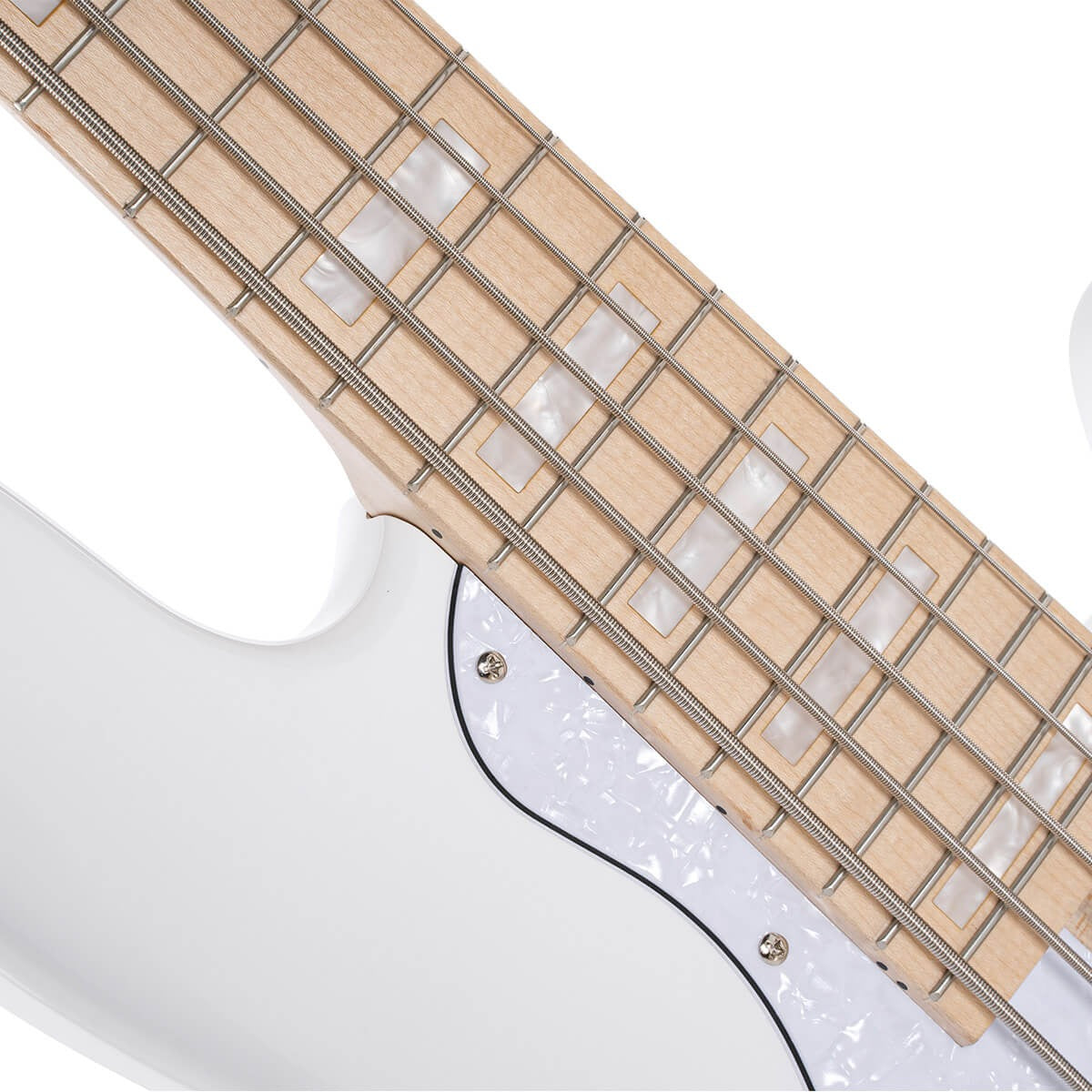 Đàn Guitar Bass Cort Elrick NJS 5, White