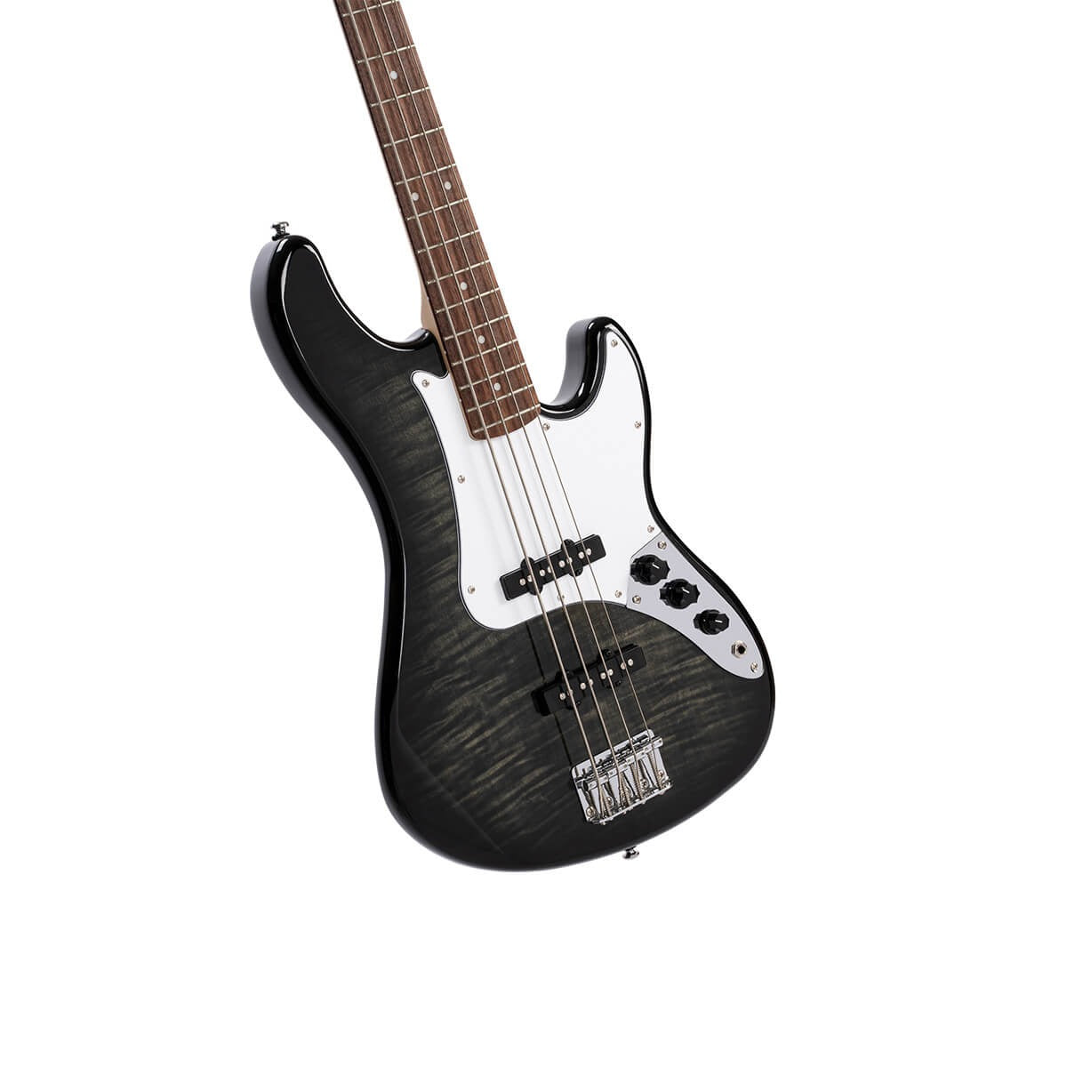 Đàn Guitar Bass Cort GB24JJ, Trans Black