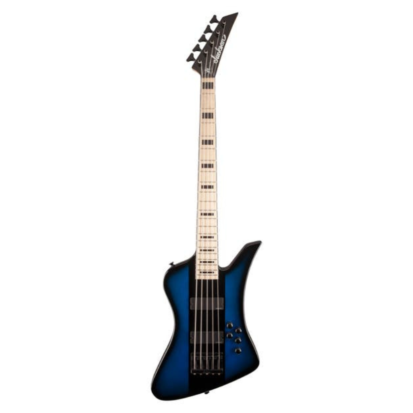 Đàn Guitar Bass Jackson David Ellefson Kelly Bird V Signature, Blue Stripe