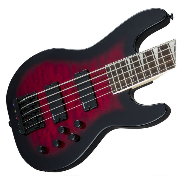 Đàn Guitar Bass Jackson JS Series Concert JS3VQ, Transparent Red Burst