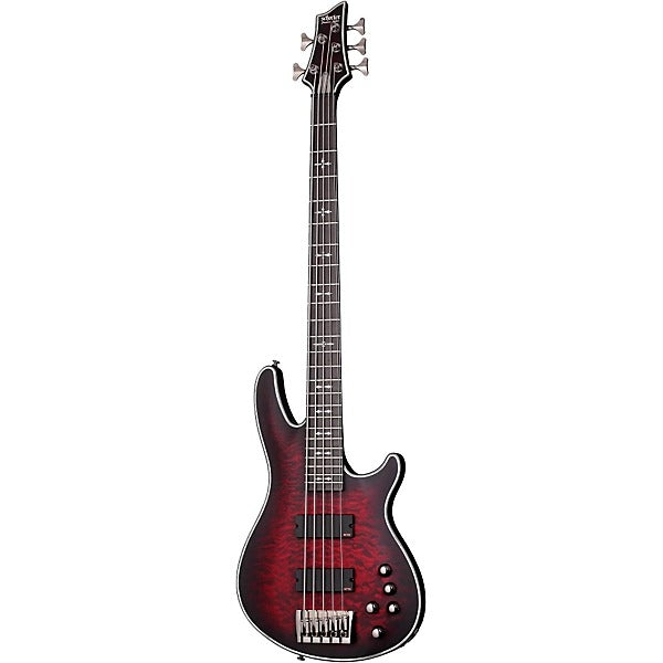 Đàn Guitar Bass Schecter Hellraiser Extreme 5, Satin Crimson Red Burst