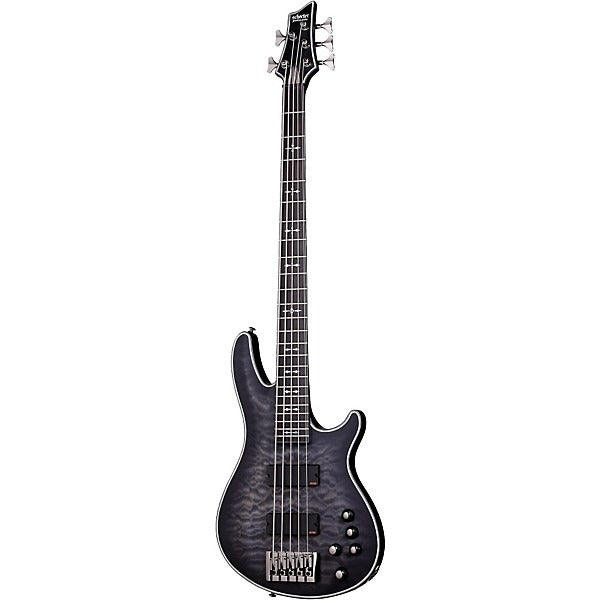 Đàn Guitar Bass Schecter Hellraiser Extreme 5, Satin See Thru Black