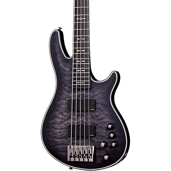 Đàn Guitar Bass Schecter Hellraiser Extreme 5, Satin See Thru Black