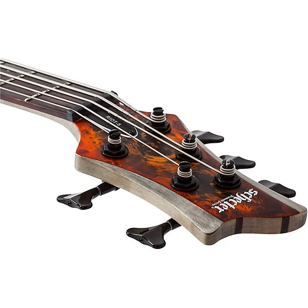 Đàn Guitar Bass Schecter Riot 5, Inferno Burst