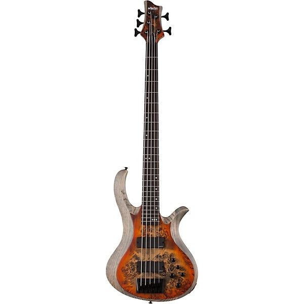 Đàn Guitar Bass Schecter Riot 5, Inferno Burst