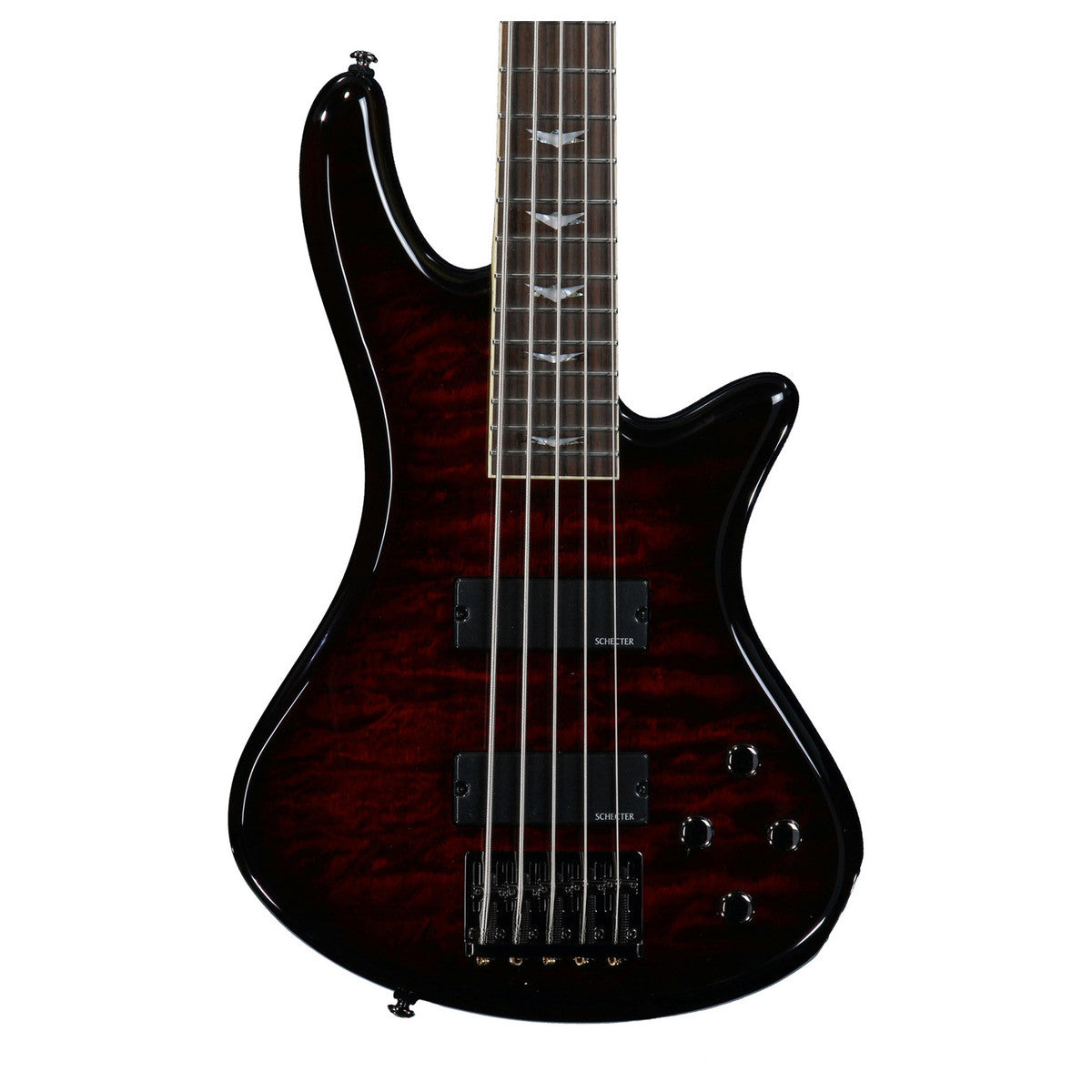 Đàn Guitar Bass Schecter Stiletto Extreme 5, Black Cherry