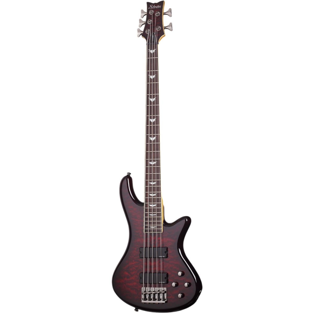 Đàn Guitar Bass Schecter Stiletto Extreme 5, Black Cherry
