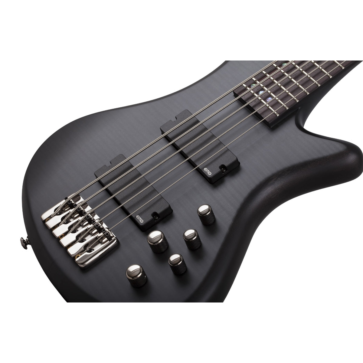 Đàn Guitar Bass Schecter Stiletto Studio 5, Satin See Thru Black