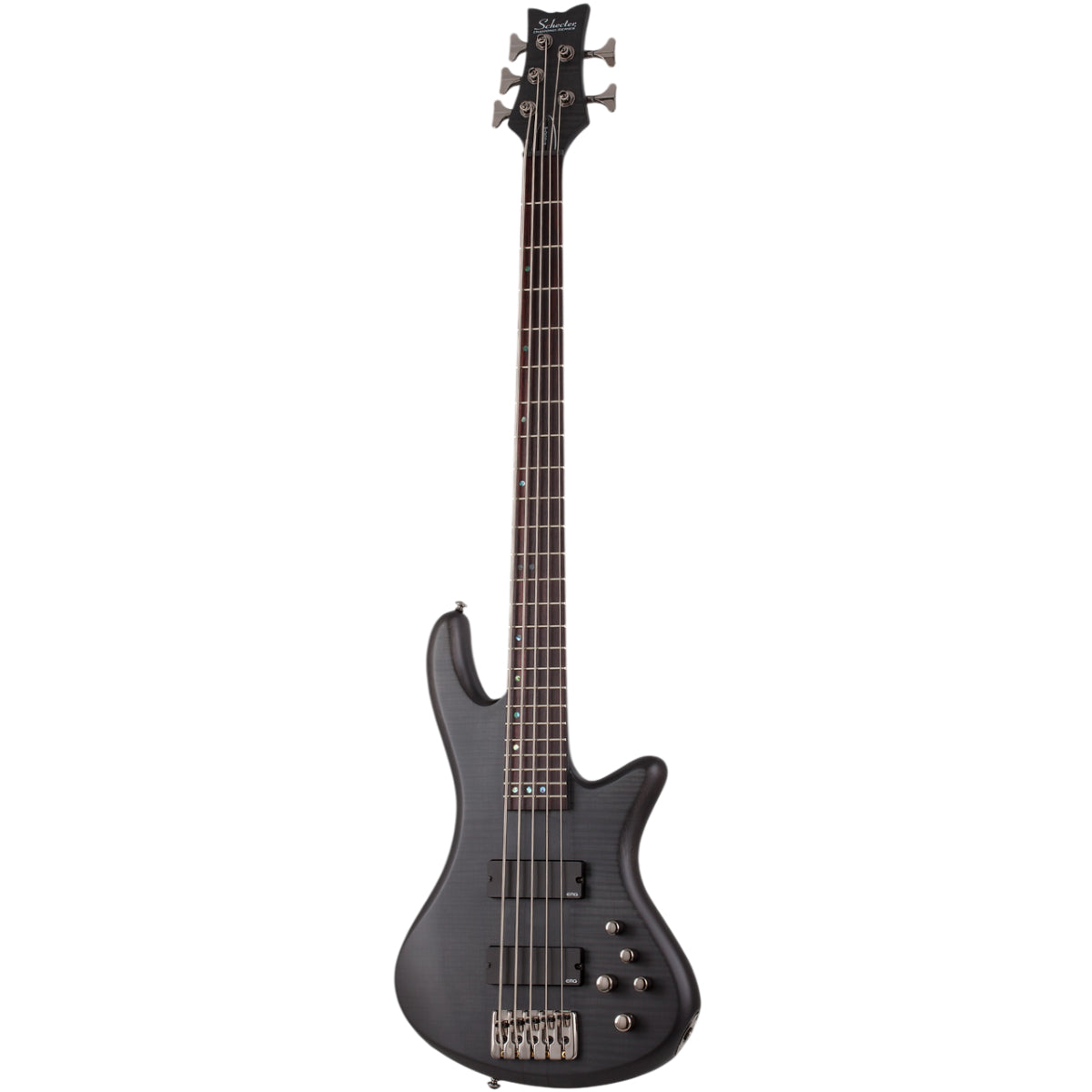 Đàn Guitar Bass Schecter Stiletto Studio 5, Satin See Thru Black