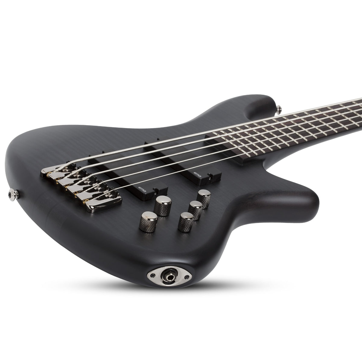 Đàn Guitar Bass Schecter Stiletto Studio 5, Satin See Thru Black