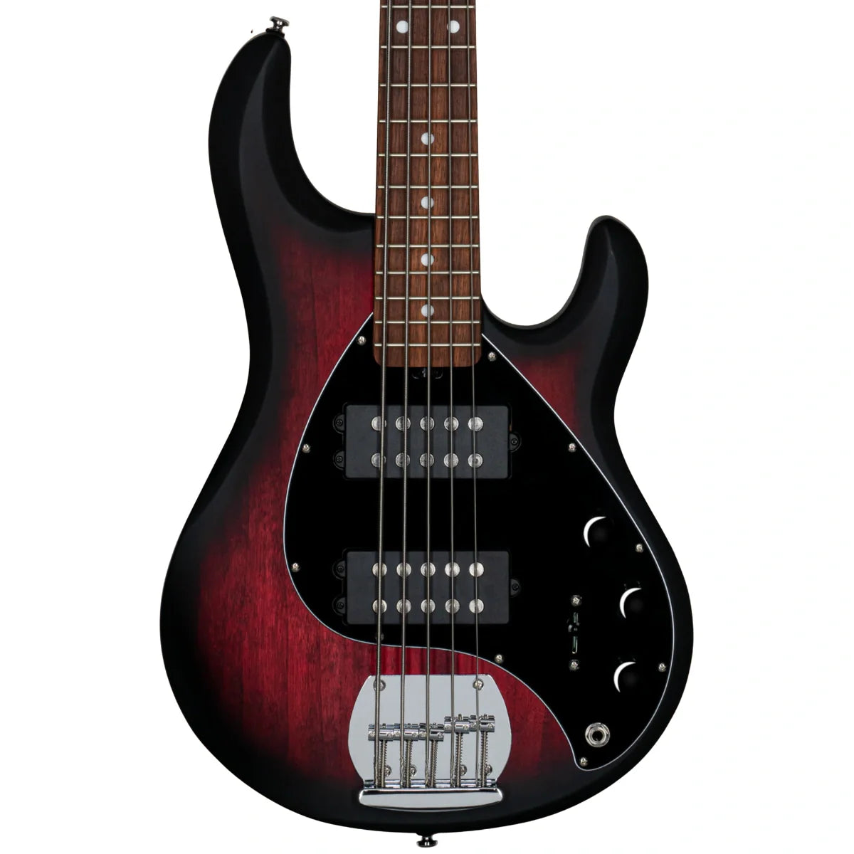Đàn Guitar Bass Sterling by Music Man SUB Series StingRay 5 HH, Ruby Red Burst Satin