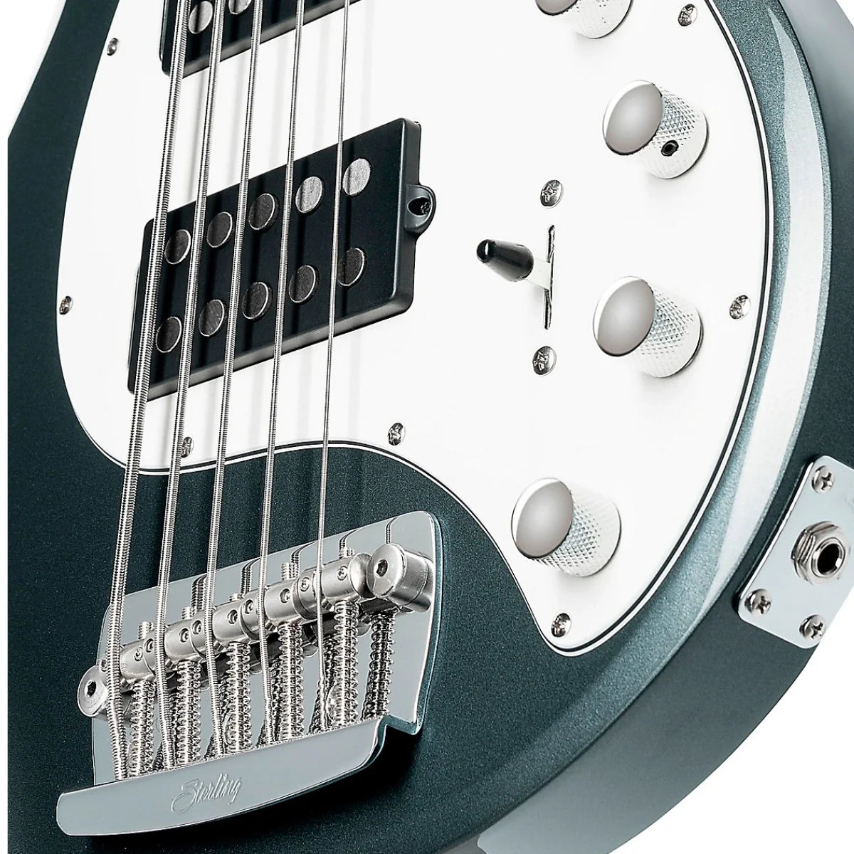 Đàn Guitar Bass Sterling by Music Man StingRay 5 HH, Charcoal Frost