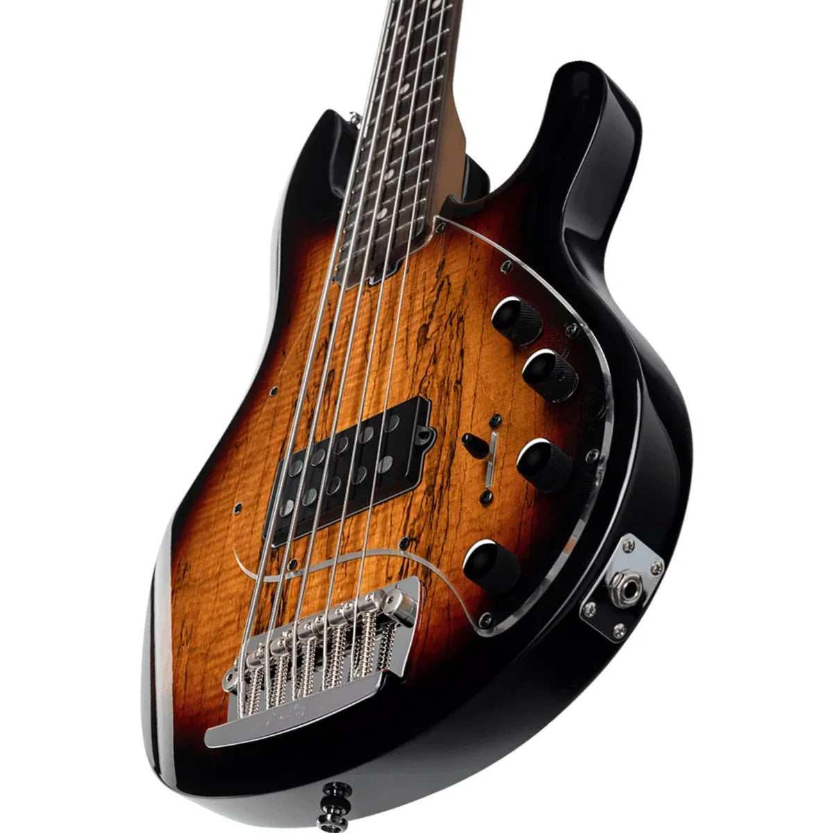 Đàn Guitar Bass Sterling by Music Man StingRay 5 Maple Top, 3 Tone Sunburst