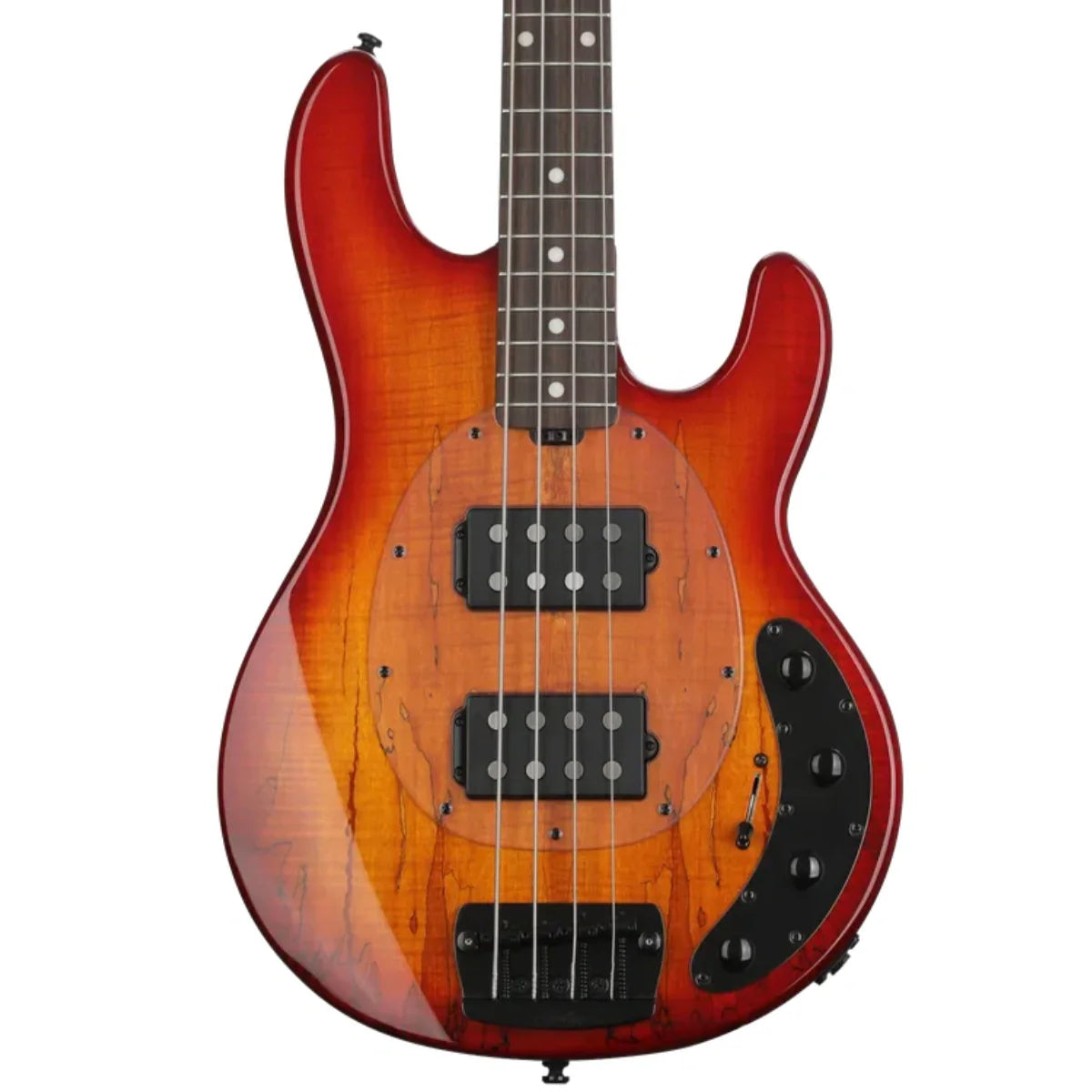 Đàn Guitar Bass Sterling by Music Man StingRay HH Maple Top, Natural Burst Satin
