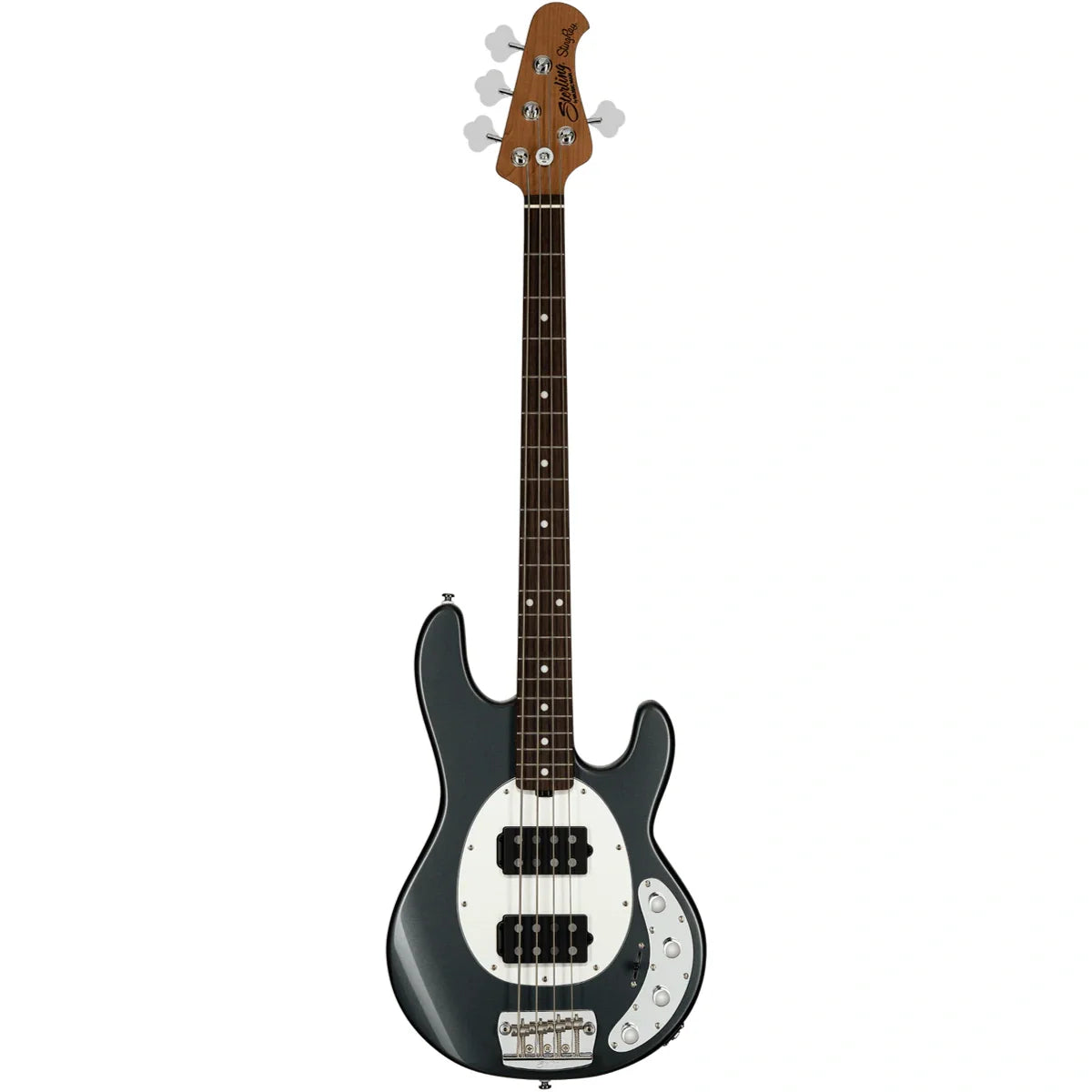 Đàn Guitar Bass Sterling by Music Man StingRay HH, Charcoal Frost