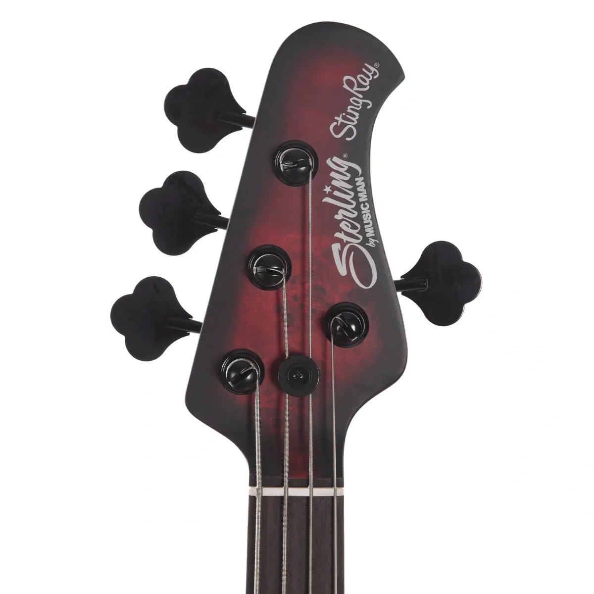 Đàn Guitar Bass Sterling by Music Man StingRay Poplar Top, Dark Scarlet Burst Satin