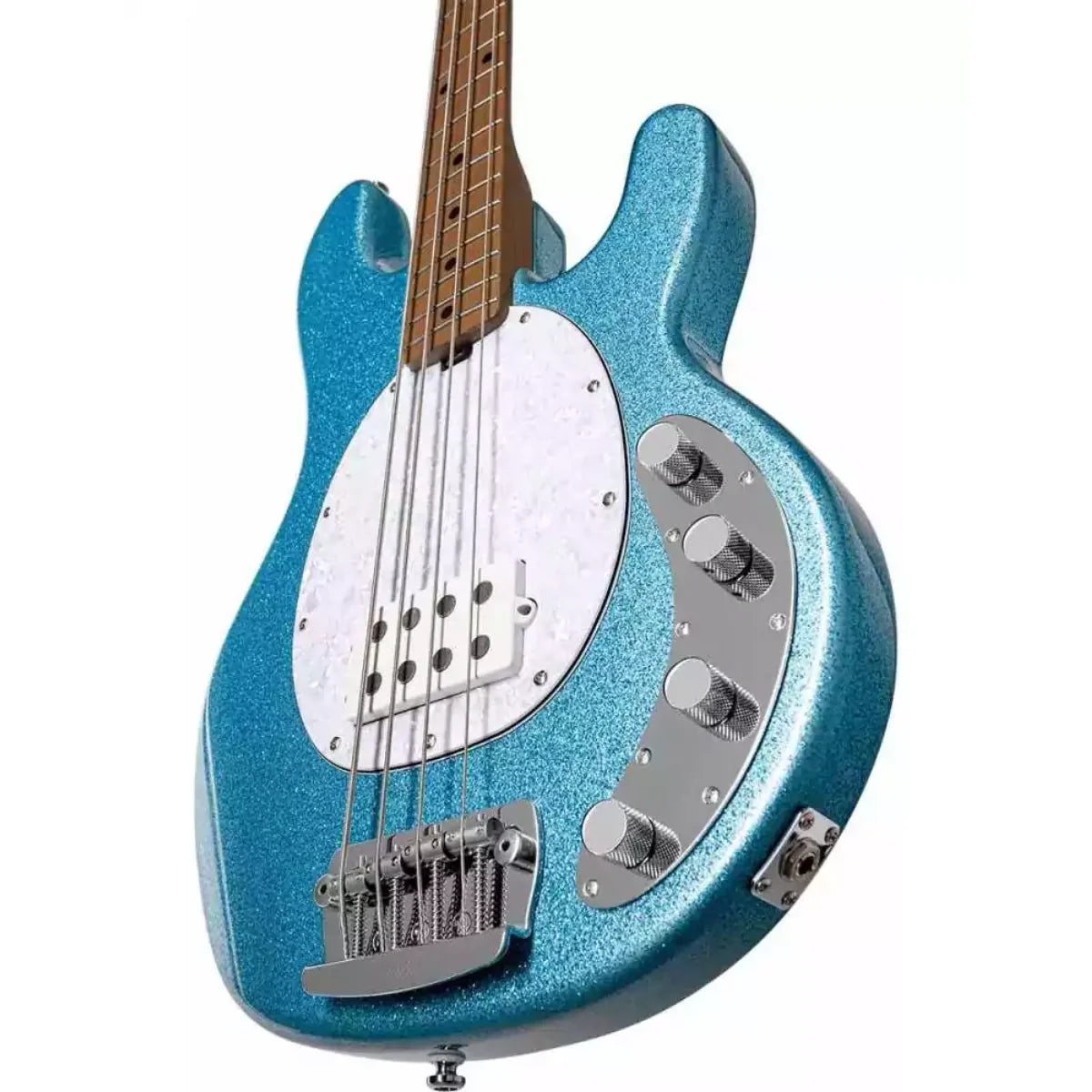 Đàn Guitar Bass Sterling by Music Man StingRay RAY34, Blue Sparkle