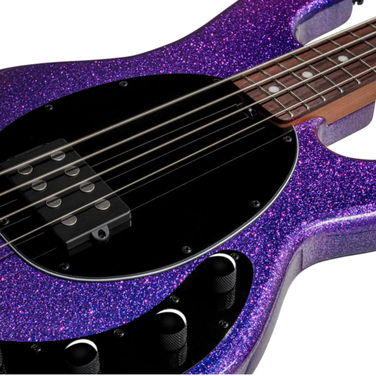 Đàn Guitar Bass Sterling by Music Man StingRay RAY34, Purple Sparkle