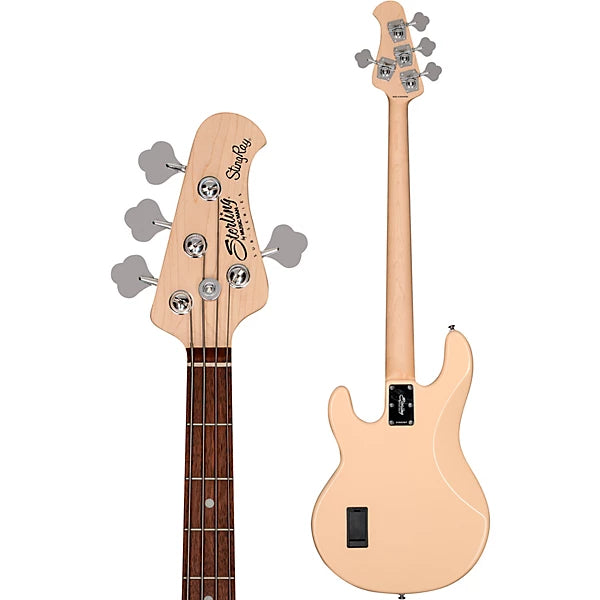 Đàn Guitar Bass Sterling by Music Man StingRay Ray4 Bass, Vintage Cream