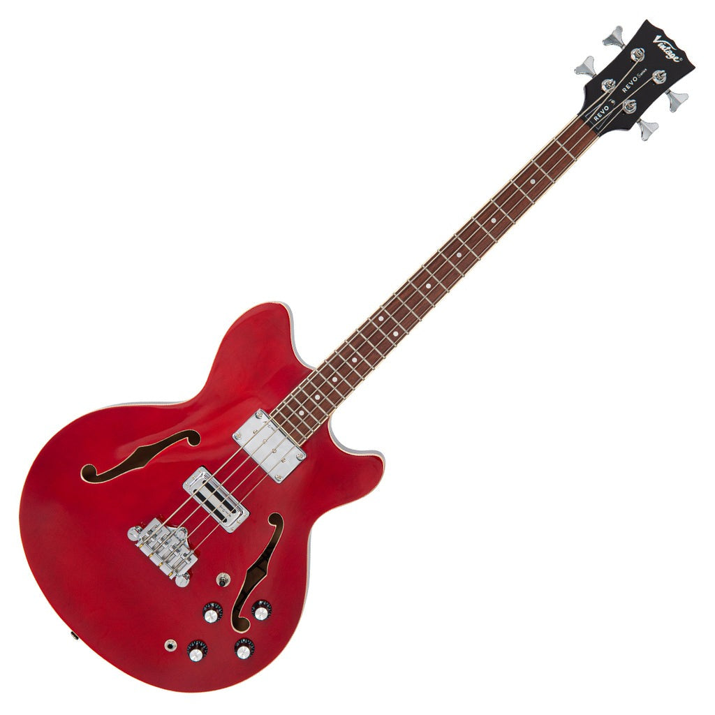Đàn Guitar Bass Vintage REVO Series 'Supreme', Cherry Red