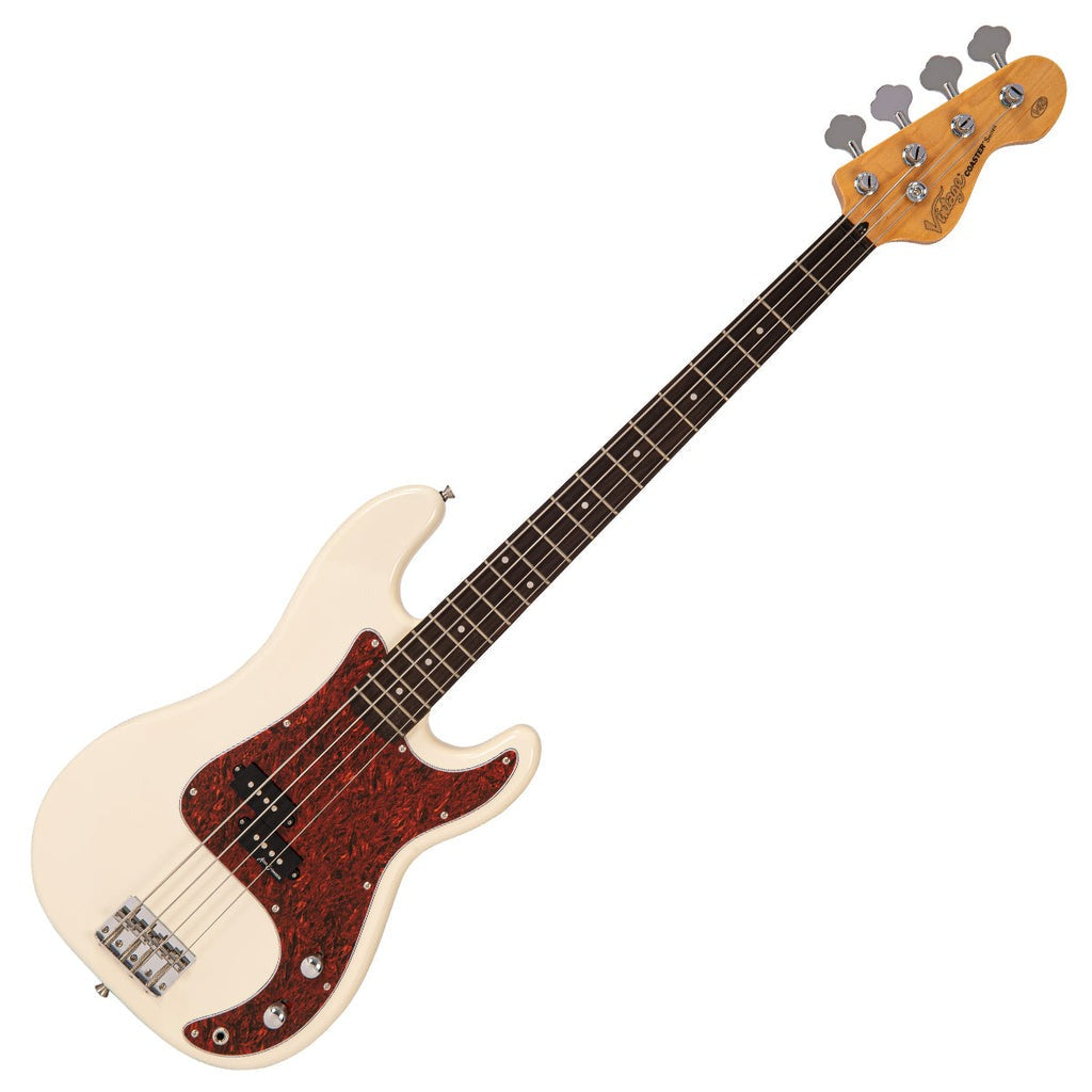 Đàn Guitar Bass Vintage V40 Coaster Series, Vintage White